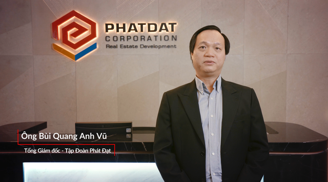 Ông Bùi Quang Anh Vũ - Tổng giám đốc Tập đoàn Phát Đạt chia sẻ cảm nhận về tập đoàn Danh Khôi - Ảnh trích từ video clip phỏng vấn đối tác đồng hành
