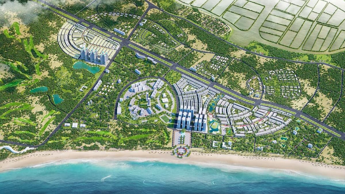 Nhơn Hội New City có tiềm năng sinh lời tại thành phố cảng biển Quy Nhơn. Ảnh phối cảnh.