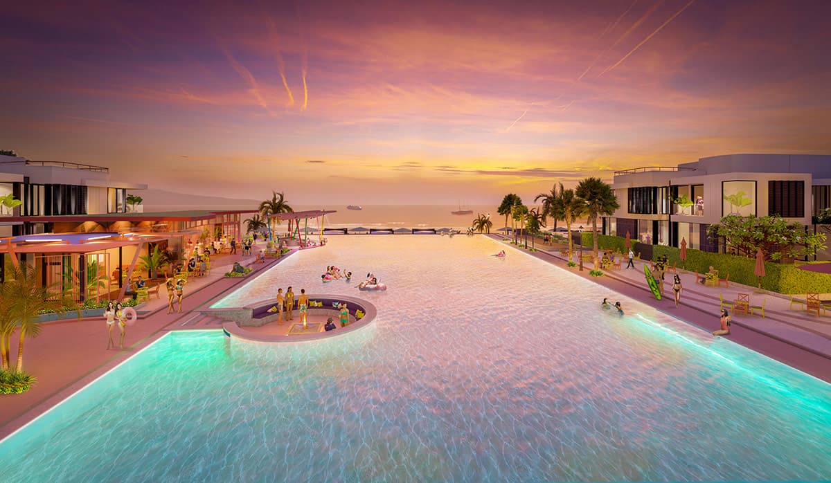 Tiện ích hồ bơi của dự án Aria Đà Nẵng Hotel & Resort. Ảnh: Hà Nội Non Nước