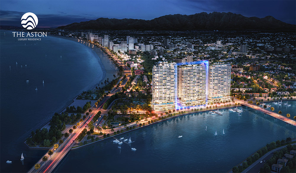 Welltone Luxury Residence được kỳ vọng trở thành biểu tượng mới bên vịnh Nha Trang. Ảnh phối cảnh dự án